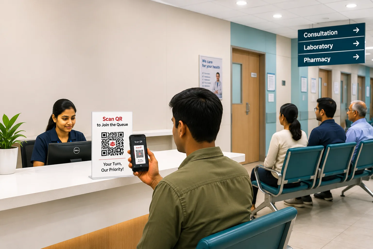 Hospitals and clinics queue management